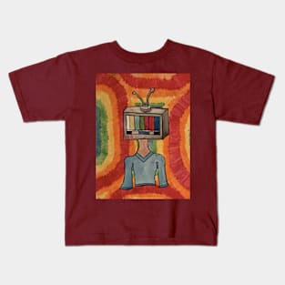 TV head girl Kids T-Shirt